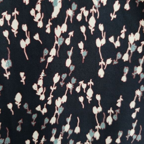 Garnet Hill 100% Silk Blouse Floral Print Top - Picture 5 of 9